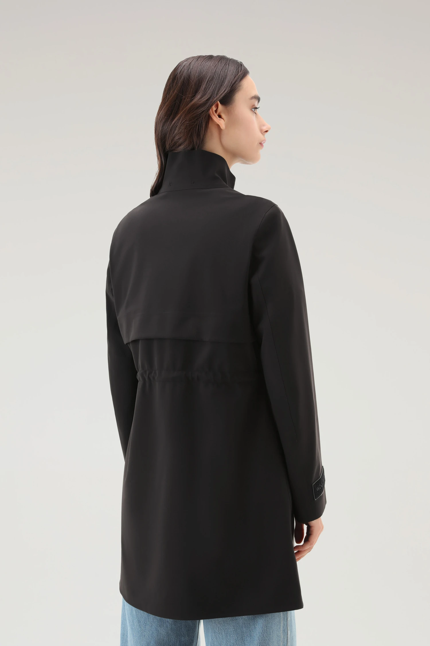 Woolrich Giacca Lunga Pequea In Nylon Elasticizzato - Donna - Nero 5 Woolrich Giacca Lunga Pequea In Nylon Elasticizzato - Donna - Nero - immagine 3