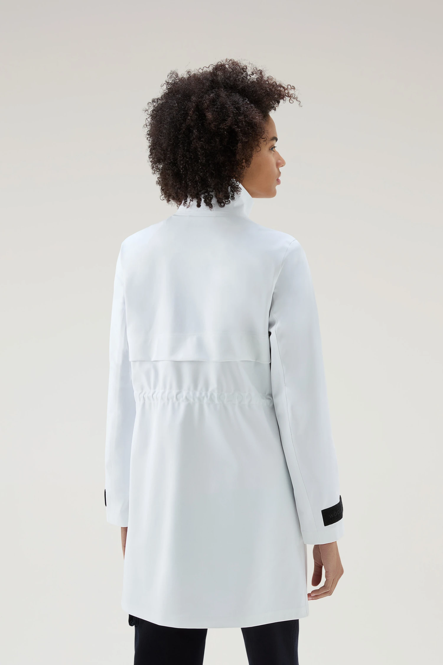 Woolrich Giacca Lunga Pequea In Nylon Elasticizzato - Donna - Bianco 5 Woolrich Giacca Lunga Pequea In Nylon Elasticizzato - Donna - Bianco - immagine 3