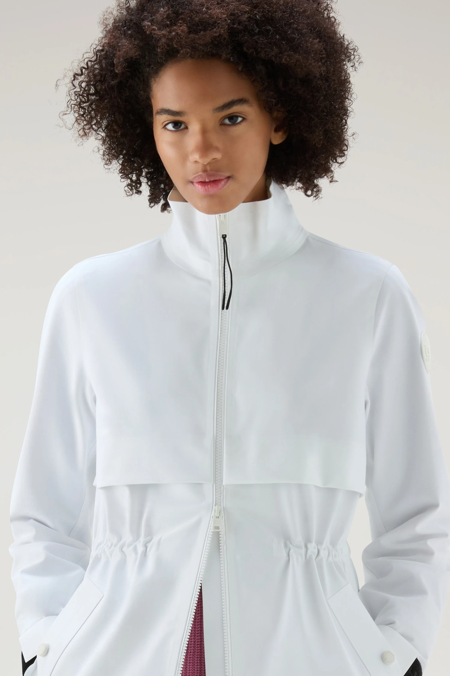 Woolrich Giacca Lunga Pequea In Nylon Elasticizzato - Donna - Bianco 6 Woolrich Giacca Lunga Pequea In Nylon Elasticizzato - Donna - Bianco - immagine 4