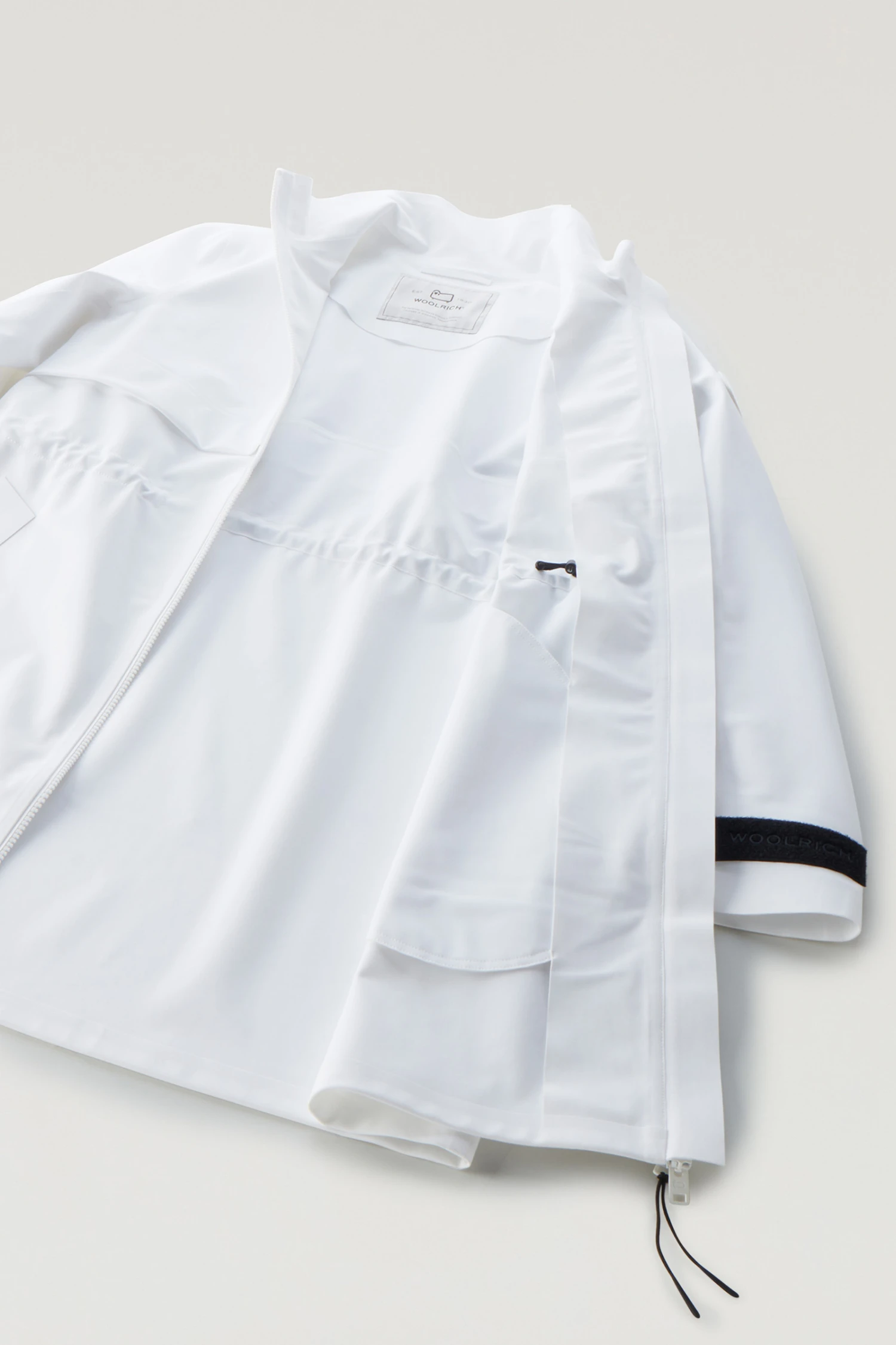 Woolrich Giacca Lunga Pequea In Nylon Elasticizzato - Donna - Bianco 11 Woolrich Giacca Lunga Pequea In Nylon Elasticizzato - Donna - Bianco - immagine 9