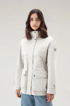 Woolrich Giacca Havice Con Cappuccio Richiudibile - Donna - Bianco