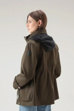 Woolrich Giacca Havice Con Cappuccio Richiudibile - Donna - Verde -Offerta Economica Vestiario CFWWOU0848FRUT1974 614 2