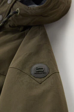 Woolrich Parka Lungo In Ramar Cloth Con Dettagli Western - Donna - Verde -Offerta Economica Vestiario CFWWOU0854FRUT3490 614 6