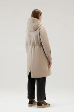 Woolrich Parka Lungo In Ramar Cloth Con Dettagli Western - Donna - Beige -Offerta Economica Vestiario CFWWOU0854FRUT3490 8925 2