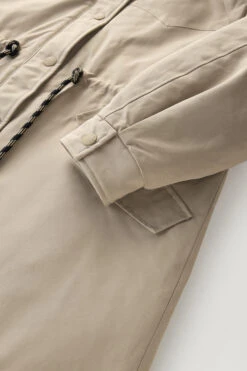 Woolrich Parka Lungo In Ramar Cloth Con Dettagli Western - Donna - Beige -Offerta Economica Vestiario CFWWOU0854FRUT3490 8925 7