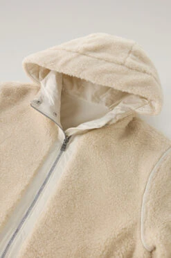 Woolrich Teddy Parka Double Face - Donna - Bianco -Offerta Economica Vestiario CFWWOU0856FRUT3128 8743 6
