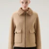 Woolrich Giacca In Misto Lana Manteco - Donna - Marrone -Offerta Economica Vestiario CFWWOU0859FRUT3492 7391