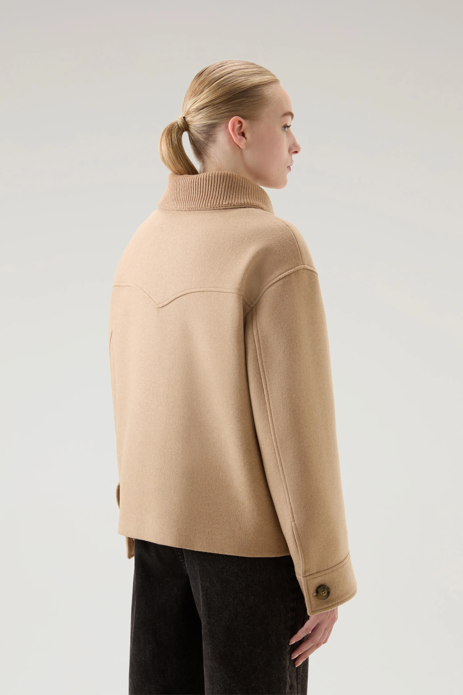 Woolrich Giacca In Misto Lana Manteco - Donna - Marrone 5 Woolrich Giacca In Misto Lana Manteco - Donna - Marrone - immagine 3