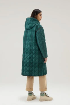 Woolrich Patchwork Parka Trapuntato Con Fodera In Nylon Satinato - Donna - Verde -Offerta Economica Vestiario CFWWOU0860FRUT3362 6609 2