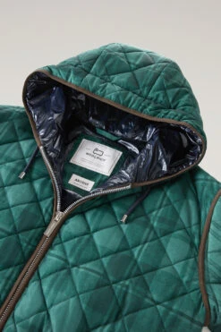 Woolrich Patchwork Parka Trapuntato Con Fodera In Nylon Satinato - Donna - Verde -Offerta Economica Vestiario CFWWOU0860FRUT3362 6609 5