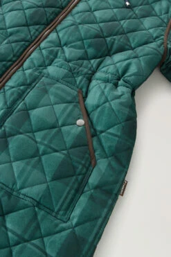 Woolrich Patchwork Parka Trapuntato Con Fodera In Nylon Satinato - Donna - Verde -Offerta Economica Vestiario CFWWOU0860FRUT3362 6609 6
