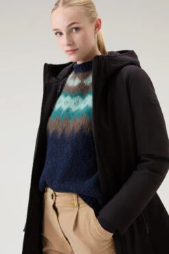 Woolrich Firth Parka In Tech Softshell - Donna - Nero -Offerta Economica Vestiario CFWWOU0889FRUT3496 100 3