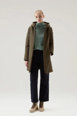 Woolrich Firth Parka In Tech Softshell - Donna - Verde -Offerta Economica Vestiario CFWWOU0889FRUT3496 614 1