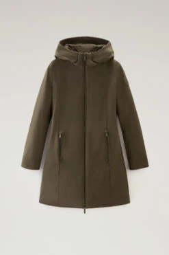 Woolrich Firth Parka In Tech Softshell - Donna - Verde -Offerta Economica Vestiario CFWWOU0889FRUT3496 614 4