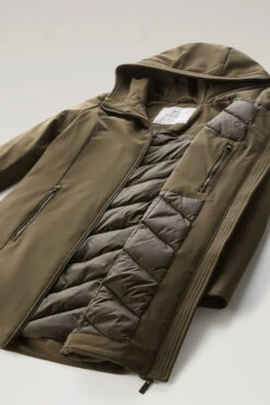 Woolrich Firth Parka In Tech Softshell - Donna - Verde -Offerta Economica Vestiario CFWWOU0889FRUT3496 614 8