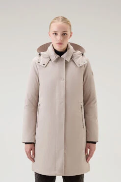 Woolrich Trench Firth In Tech SoftShell - Donna - Marrone
