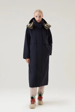 Woolrich Cappotto 3 In 1 Con Cappuccio E Giacca Trapuntata Removibili - Donna - Blu -Offerta Economica Vestiario CFWWOU0894FRUT3339 3989 3