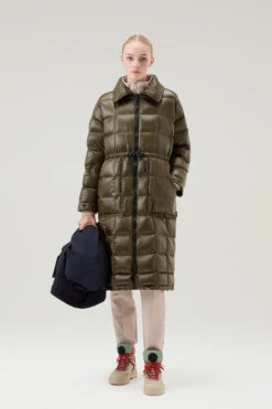 Woolrich Cappotto 3 In 1 Con Cappuccio E Giacca Trapuntata Removibili - Donna - Blu -Offerta Economica Vestiario CFWWOU0894FRUT3339 3989 4