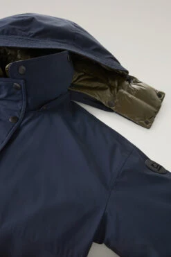Woolrich Cappotto 3 In 1 Con Cappuccio E Giacca Trapuntata Removibili - Donna - Blu -Offerta Economica Vestiario CFWWOU0894FRUT3339 3989 8