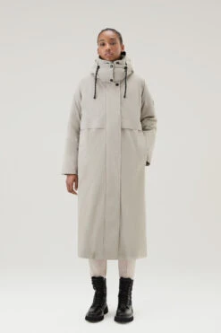 Woolrich Cappotto 3 In 1 Con Cappuccio E Giacca Trapuntata Removibili - Donna - Marrone