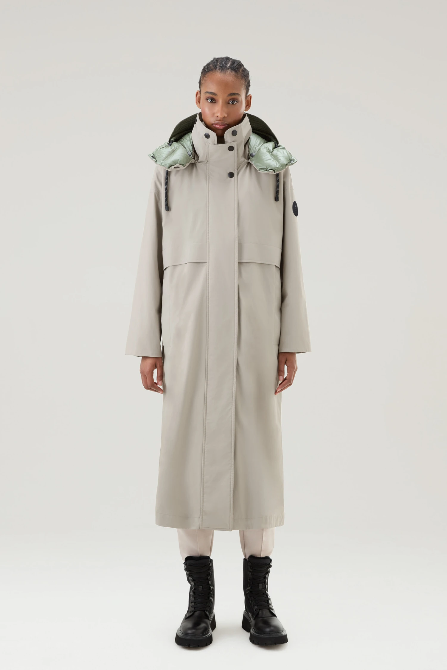 Woolrich Cappotto 3 In 1 Con Cappuccio E Giacca Trapuntata Removibili - Donna - Marrone 6 Woolrich Cappotto 3 In 1 Con Cappuccio E Giacca Trapuntata Removibili - Donna - Marrone - immagine 4