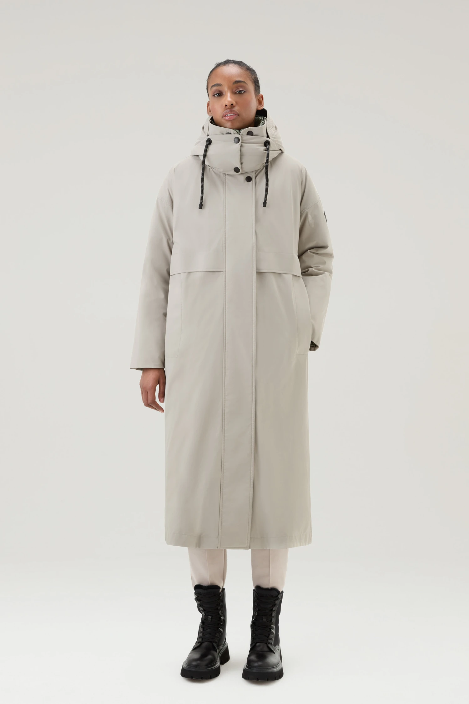 Woolrich Cappotto 3 In 1 Con Cappuccio E Giacca Trapuntata Removibili - Donna - Marrone 3 Woolrich Cappotto 3 In 1 Con Cappuccio E Giacca Trapuntata Removibili - Donna - Marrone