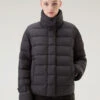 Woolrich Piumino Ellis Trapuntato In Microfibra - Donna - Nero