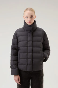 Woolrich Piumino Ellis Trapuntato In Microfibra - Donna - Nero