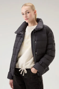 Woolrich Piumino Ellis Trapuntato In Microfibra - Donna - Nero -Offerta Economica Vestiario CFWWOU0906FRUT2635 100 3