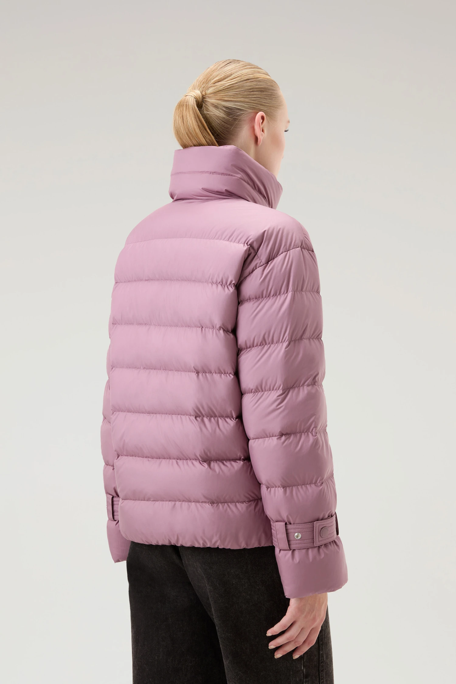 Woolrich Piumino Ellis Trapuntato In Microfibra - Donna - Rosa 5 Woolrich Piumino Ellis Trapuntato In Microfibra - Donna - Rosa - immagine 3