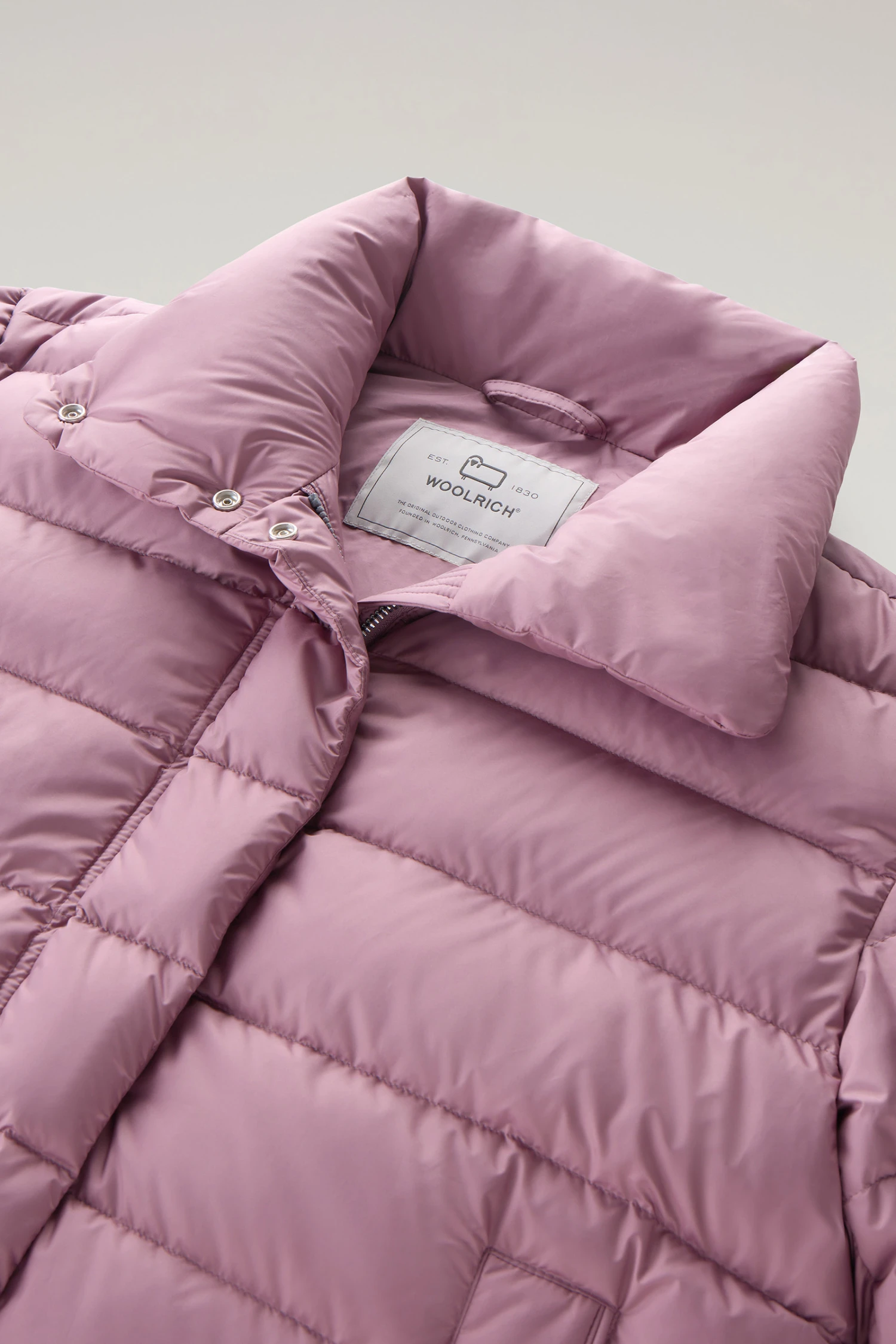 Woolrich Piumino Ellis Trapuntato In Microfibra - Donna - Rosa 8 Woolrich Piumino Ellis Trapuntato In Microfibra - Donna - Rosa - immagine 6