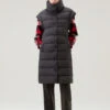 Woolrich Gilet Lungo Ellis Trapuntato In Microfibra - Donna - Nero -Offerta Economica Vestiario CFWWOU0908FRUT2635 100