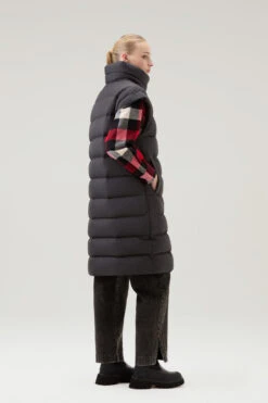 Woolrich Gilet Lungo Ellis Trapuntato In Microfibra - Donna - Nero -Offerta Economica Vestiario CFWWOU0908FRUT2635 100 2