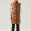 Woolrich Gilet Lungo Ellis Trapuntato In Microfibra - Donna - Marrone 1 Woolrich Gilet Lungo Ellis Trapuntato In Microfibra - Donna - Marrone -Offerta Economica Vestiario CFWWOU0908FRUT2635 7370
