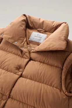 Woolrich Gilet Lungo Ellis Trapuntato In Microfibra - Donna - Marrone 15 Woolrich Gilet Lungo Ellis Trapuntato In Microfibra - Donna - Marrone -Offerta Economica Vestiario CFWWOU0908FRUT2635 7370 5