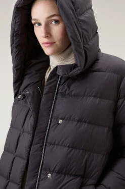 Woolrich Piumino Lungo Ellis Trapuntato In Microfibra - Donna - Nero 14 Woolrich Piumino Lungo Ellis Trapuntato In Microfibra - Donna - Nero -Offerta Economica Vestiario CFWWOU0909FRUT2635 100 3