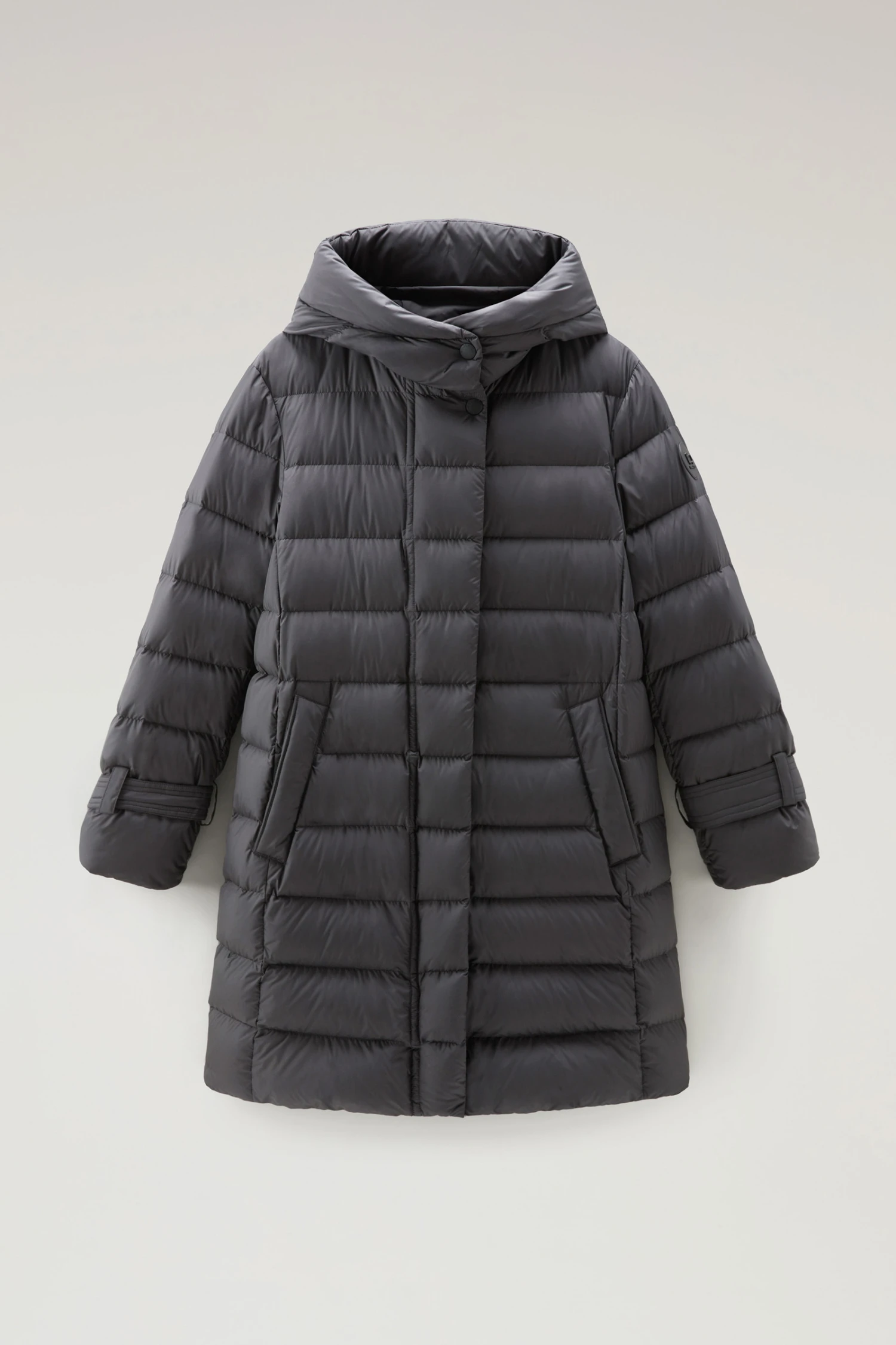 Woolrich Piumino Lungo Ellis Trapuntato In Microfibra - Donna - Nero 7 Woolrich Piumino Lungo Ellis Trapuntato In Microfibra - Donna - Nero - immagine 5