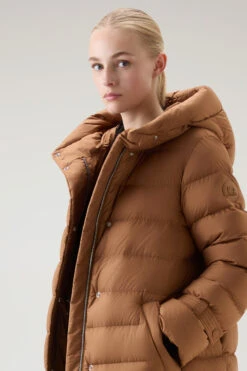 Woolrich Piumino Lungo Ellis Trapuntato In Microfibra - Donna - Marrone 14 Woolrich Piumino Lungo Ellis Trapuntato In Microfibra - Donna - Marrone -Offerta Economica Vestiario CFWWOU0909FRUT2635 7370 3