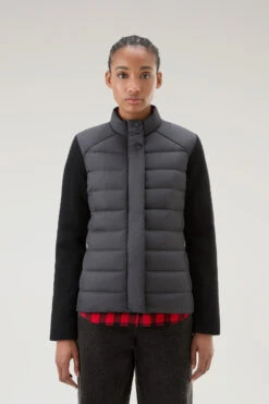 Woolrich Piumino Ibrido Leggero Ellis In Microfibra - Donna - Nero