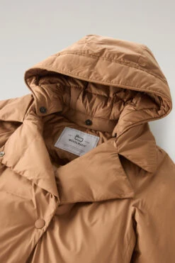 Woolrich Trench Ellis In Microfibra Con Cappuccio Removibile - Donna - Marrone -Offerta Economica Vestiario CFWWOU0911FRUT2635 7370 5