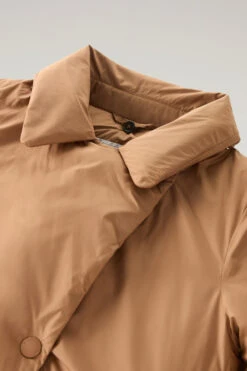 Woolrich Trench Ellis In Microfibra Con Cappuccio Removibile - Donna - Marrone -Offerta Economica Vestiario CFWWOU0911FRUT2635 7370 6