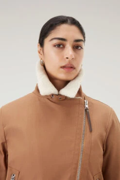 Woolrich Giacca Aviator Con Colletto In Sherpa Misto Lana - Donna - Marrone 14 Woolrich Giacca Aviator Con Colletto In Sherpa Misto Lana - Donna - Marrone -Offerta Economica Vestiario CFWWOU0916FRUT3081 7370 3