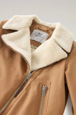 Woolrich Giacca Aviator Con Colletto In Sherpa Misto Lana - Donna - Marrone 16 Woolrich Giacca Aviator Con Colletto In Sherpa Misto Lana - Donna - Marrone -Offerta Economica Vestiario CFWWOU0916FRUT3081 7370 5