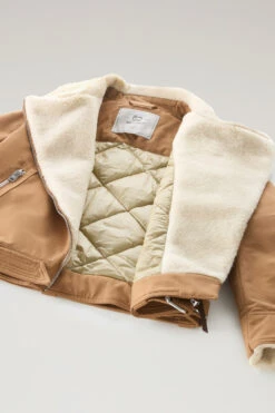 Woolrich Giacca Aviator Con Colletto In Sherpa Misto Lana - Donna - Marrone 19 Woolrich Giacca Aviator Con Colletto In Sherpa Misto Lana - Donna - Marrone -Offerta Economica Vestiario CFWWOU0916FRUT3081 7370 8
