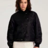 Bomber Swan Imbottito In Raso Di Nylon - Daniëlle Cathari / Woolrich - Donna - Nero