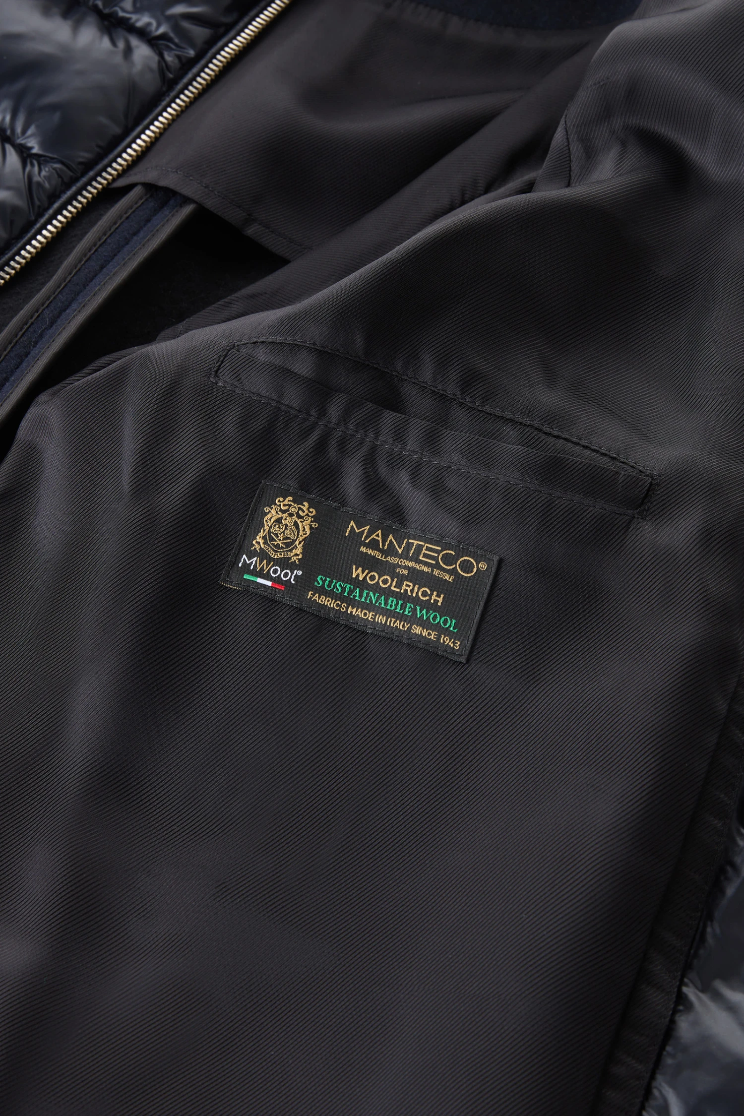 Woolrich Cappotto Sideline 2 In 1 In Misto Lana Riciclata Manteco - Donna - Blu 13 Woolrich Cappotto Sideline 2 In 1 In Misto Lana Riciclata Manteco - Donna - Blu - immagine 11