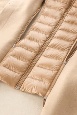 Woolrich Sideline Parka 2 In 1 In Lana Riciclata Manteco - Donna - Marrone -Offerta Economica Vestiario CFWWOU0944FRUT3492 7391 8