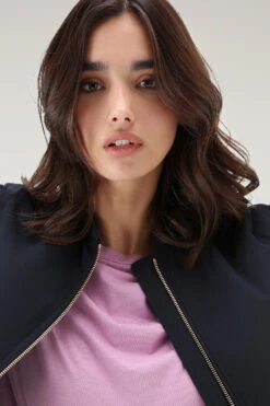 Woolrich Bomber Charlotte In Urban Touch - Donna - Blu -Offerta Economica Vestiario CFWWOU0945FRUT3128 3989 3