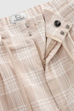 Woolrich Pantaloncini In Cotone Seersucker - Donna - Beige 16 Woolrich Pantaloncini In Cotone Seersucker - Donna - Beige -Offerta Economica Vestiario CFWWSH0019FRUT2955 8618 5