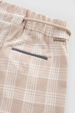 Woolrich Pantaloncini In Cotone Seersucker - Donna - Beige 18 Woolrich Pantaloncini In Cotone Seersucker - Donna - Beige -Offerta Economica Vestiario CFWWSH0019FRUT2955 8618 7